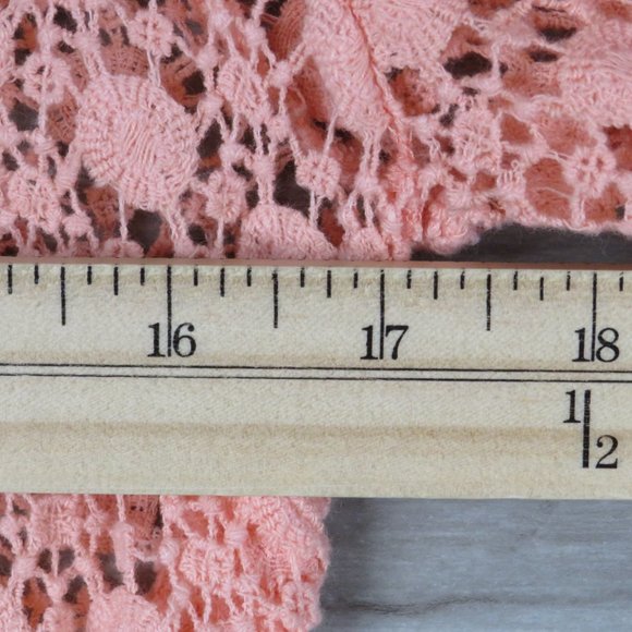 Forever 21* Women's Long Sleeve Crew Neck Crochet Open-Knit Pullover Sweater~ M - Picture 9 of 11